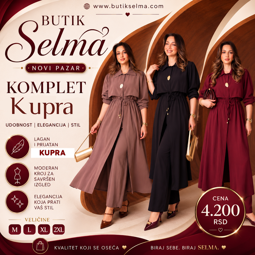 Komplet tunika i pantalona