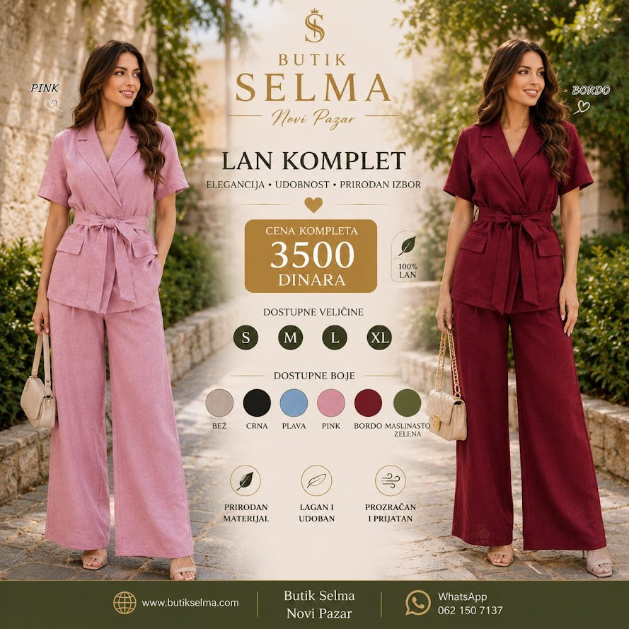 Komplet od lana