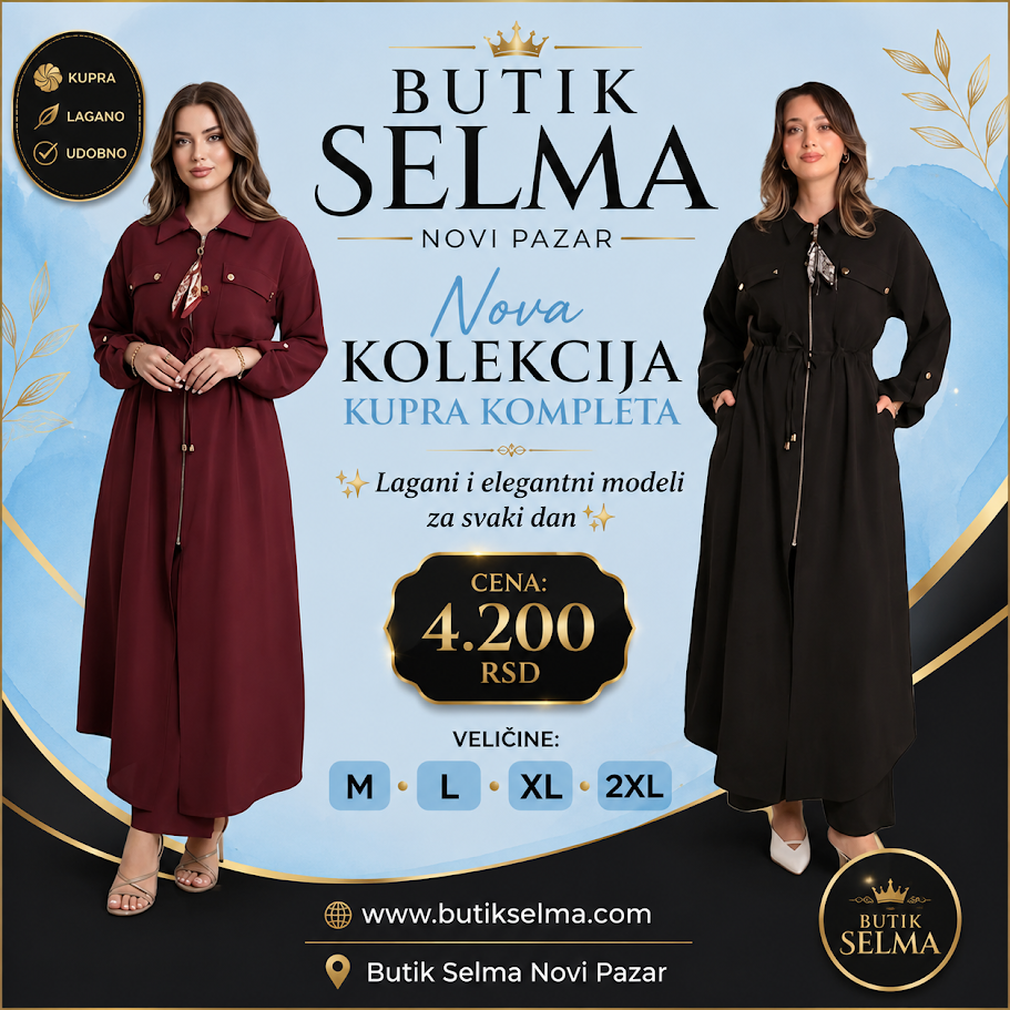 Tunika i pantalona od kupre