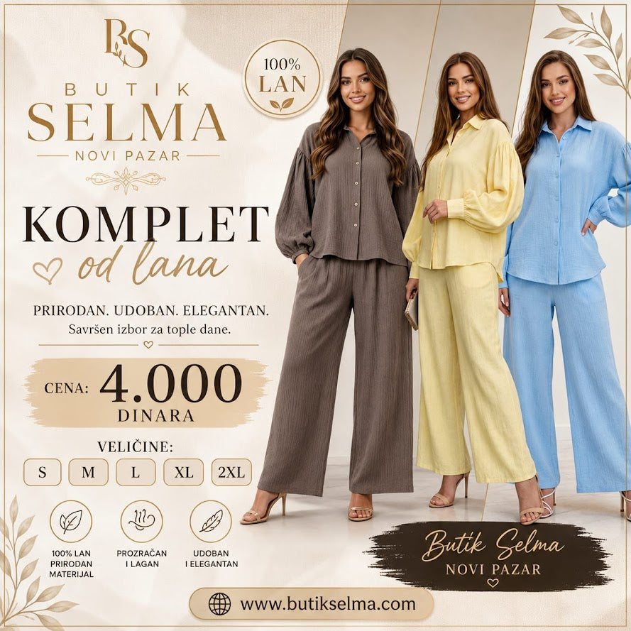 Komplet od lana