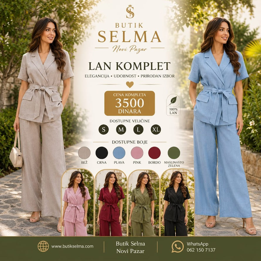 Komplet od lana