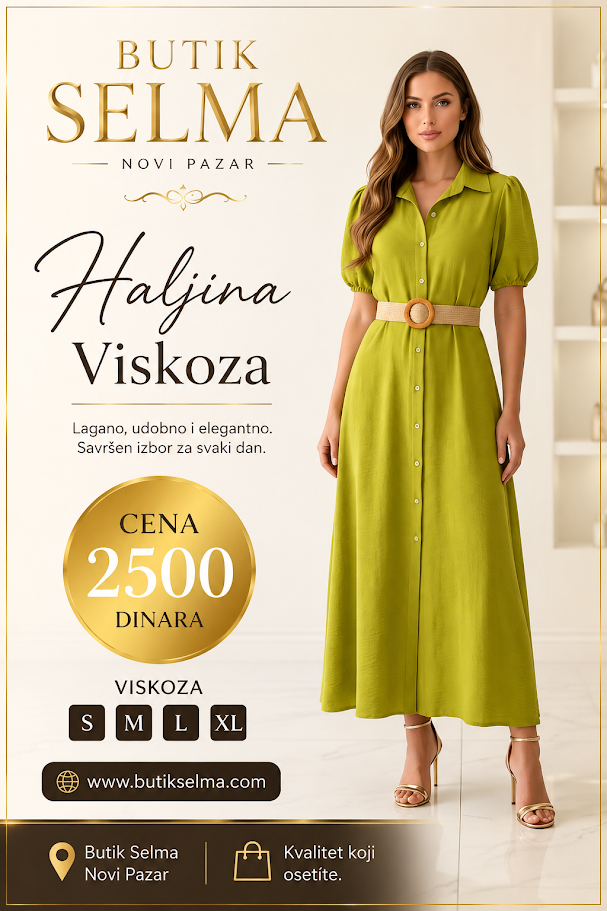 Haljina kratki rukav
