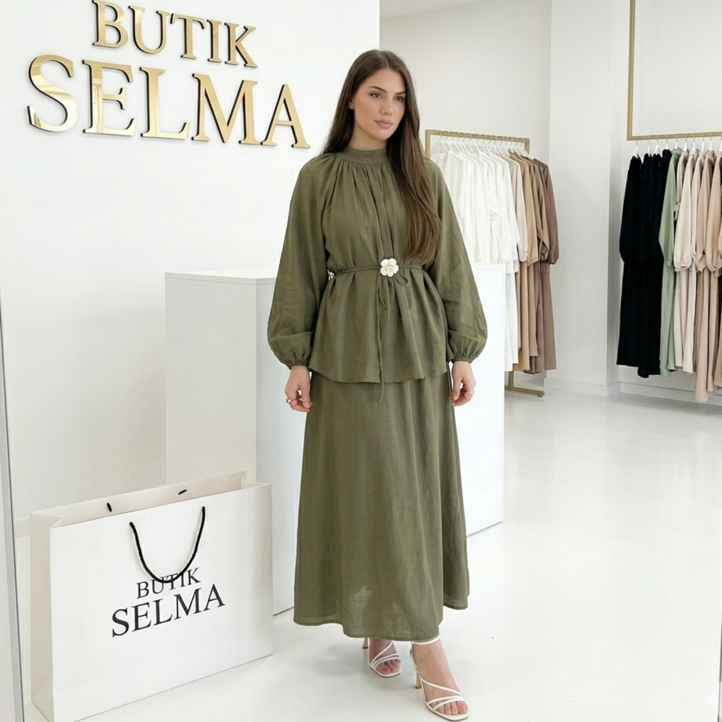 🌸 Komplet sa suknjom od viskoze
