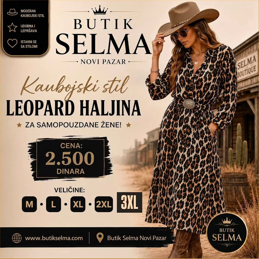 Haljina leopard
