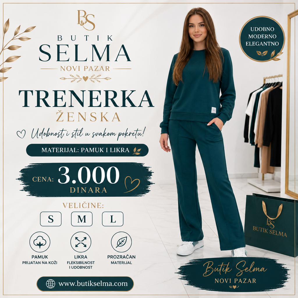 Trenerka pamuk i likra